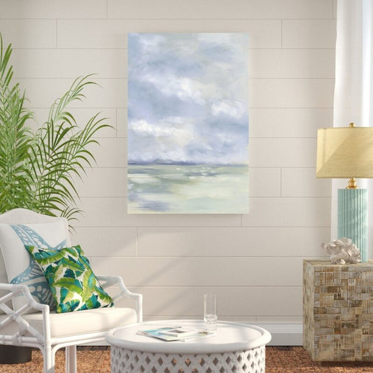 Serene Coastal Landscape Oil Painting