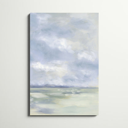 Serene Coastal Landscape Oil Painting