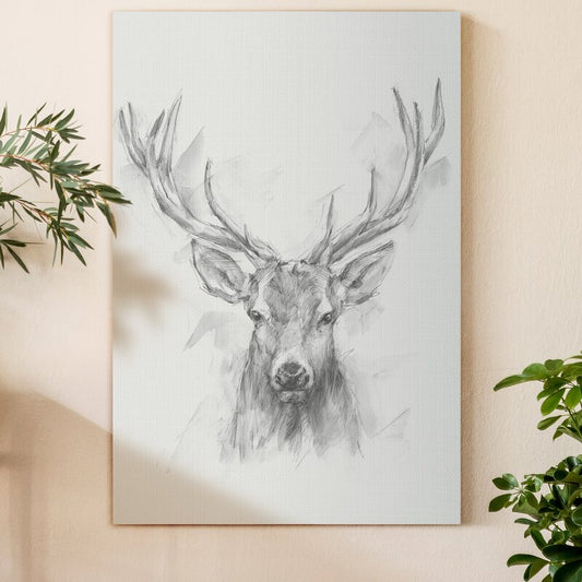 Elegant Contemporary Elk Art Print for Wildlife Enthusiasts