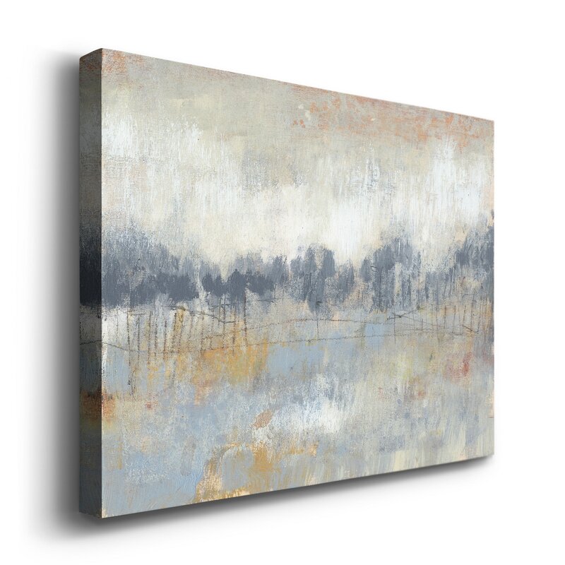 Serene Abstract Landscape with Cool Tones and Horizon Depth