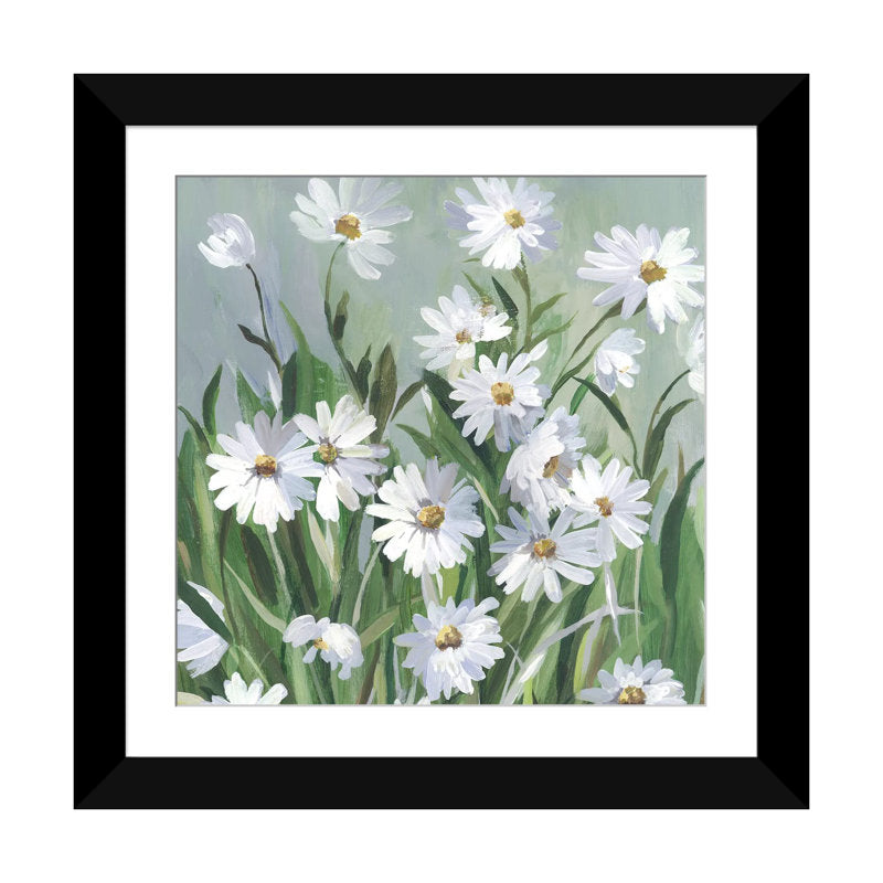 Beautiful Daisy Flower Oil Painting