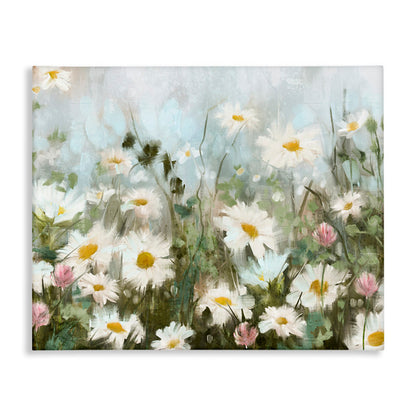 Fresh Daisy Field Oil Painting | Serene Floral Artwork for Home Decor