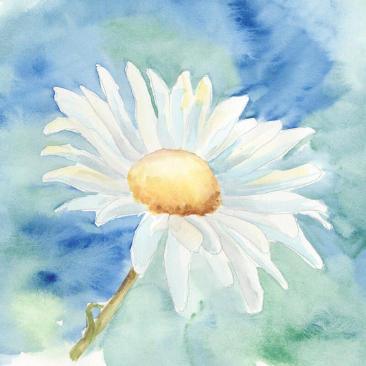 Bright Daisy Oil Painting for Home Decor - Floral Art