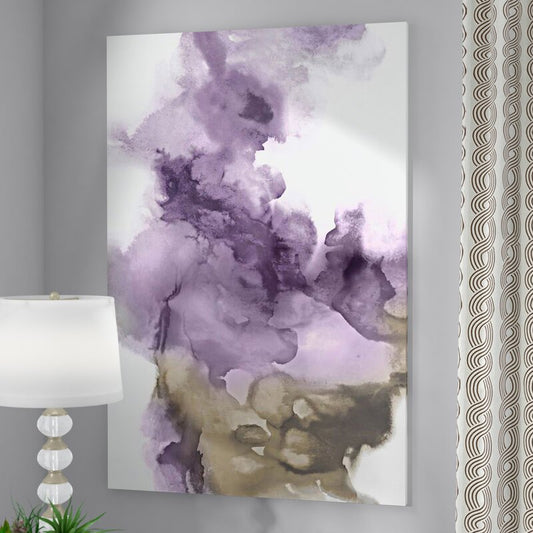 Amethyst Dreams: Abstract Oil Painting