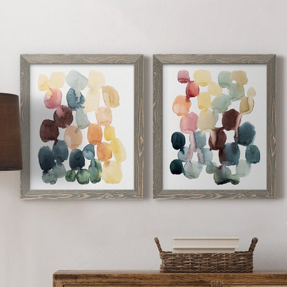 Abstract Desert Stones Artwork - Elegant Two-Piece Oil Painting Print