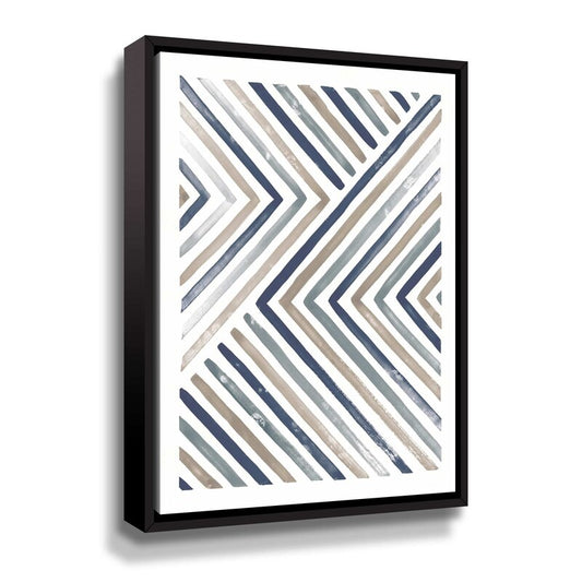 Stunning Geometric Oil Painting in Earthy Tones for Modern Home Decor