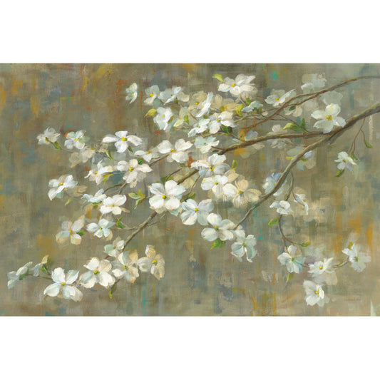 Springtime Dogwood Blossoms - Beautiful Floral Oil Painting