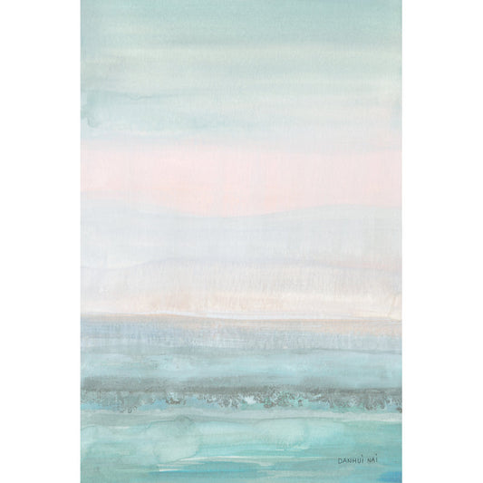 Serene Coastal Breeze Oil Painting Print for Tranquil Home Decor