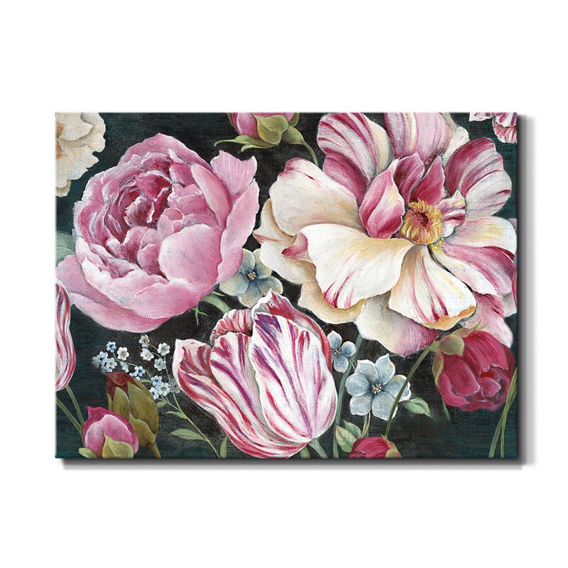 Vibrant Flower Bouquet Oil Painting in Dutch Style for Elegant Home Decor