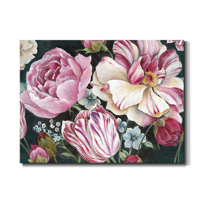Vibrant Flower Bouquet Oil Painting in Dutch Style for Elegant Home Decor
