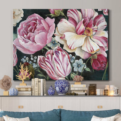 Vibrant Flower Bouquet Oil Painting in Dutch Style for Elegant Home Decor