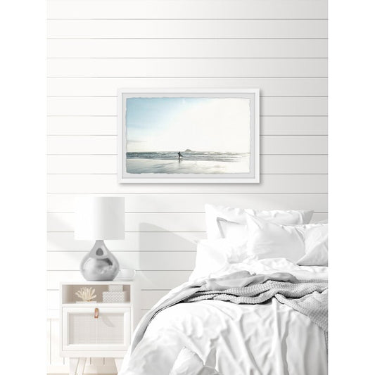 Serene Morning Surf Oil Painting for Coastal Home Decor