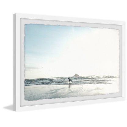 Serene Morning Surf Oil Painting for Coastal Home Decor