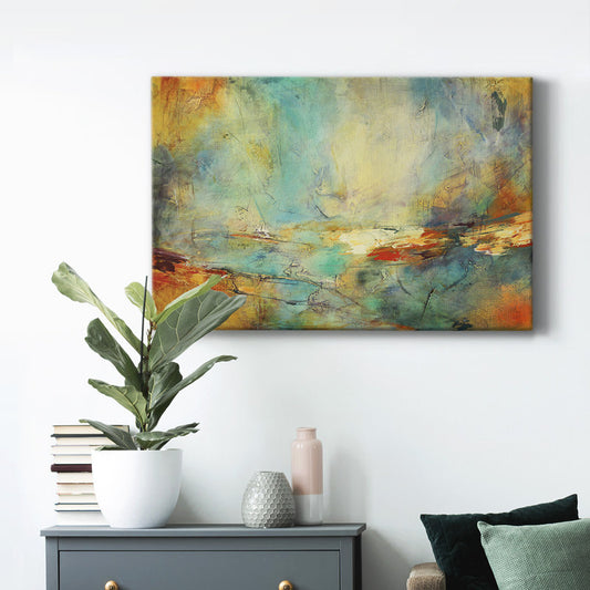 Timeless Abstraction: Vibrant Oil Painting for Modern Home Decor