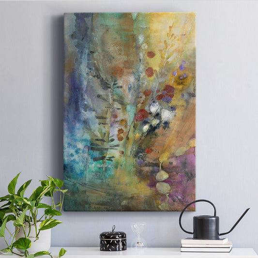Abstract Autumn Bliss: Vibrant Oil Painting for Modern Home Decor