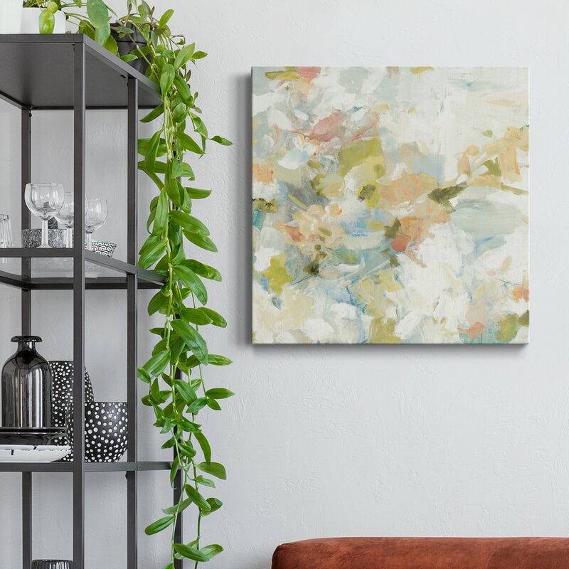 Elegant Floral Abstract Oil Painting for Modern Home Decor