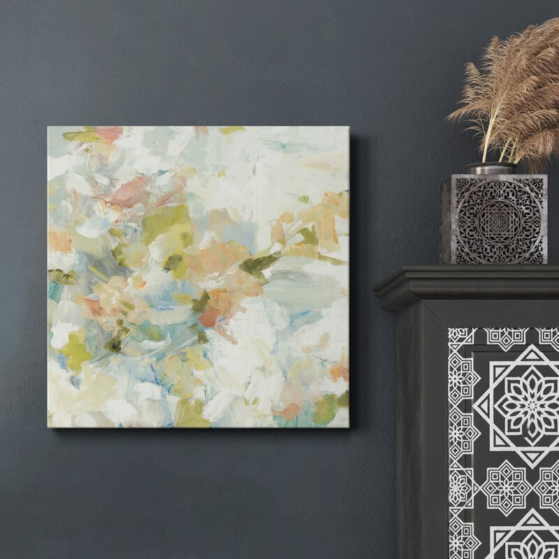 Elegant Floral Abstract Oil Painting for Modern Home Decor