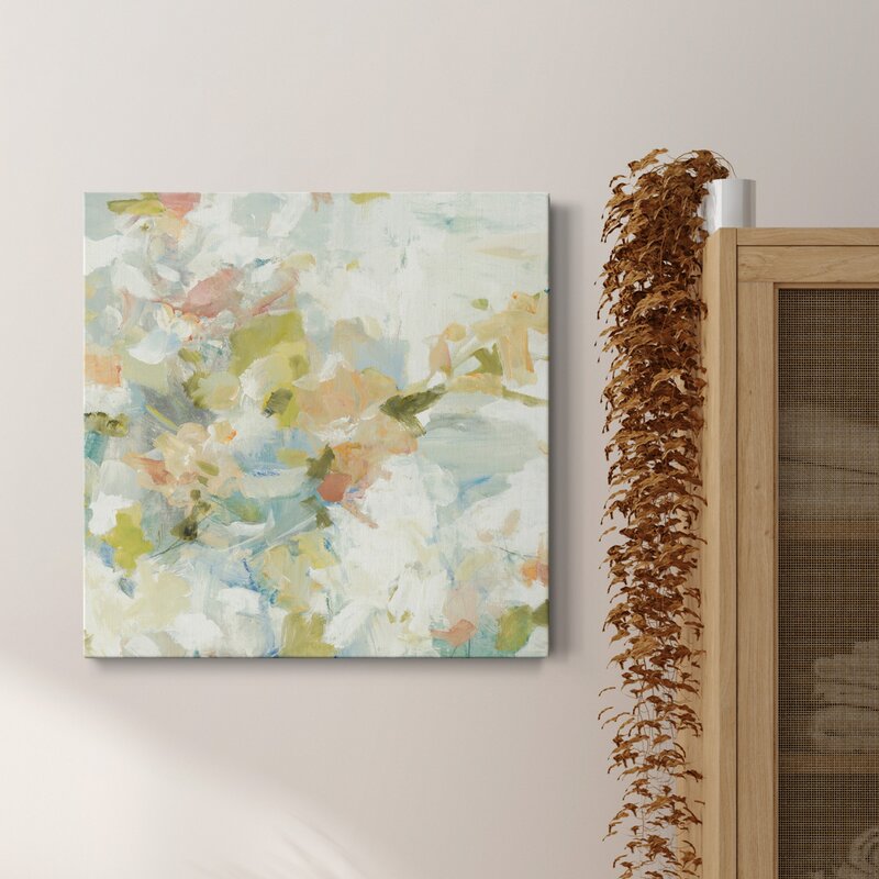 Elegant Floral Abstract Oil Painting for Modern Home Decor