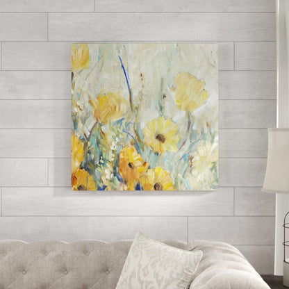 Bright Floral Abstract Oil Painting