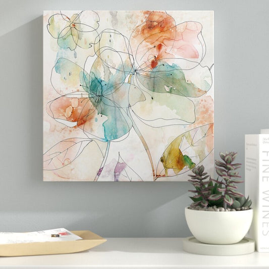 Elegant Floral Abstract Art for Home Decor and Wall Aesthetic
