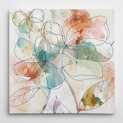 Elegant Floral Abstract Art for Home Decor and Wall Aesthetic