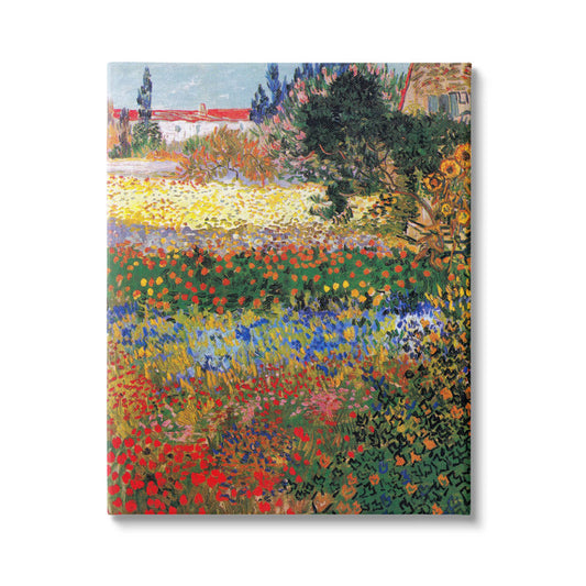 Vibrant Flower Garden Oil Painting Inspired