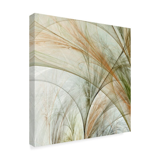 Fractal Grass Abstract Oil Painting for Modern Home Decor