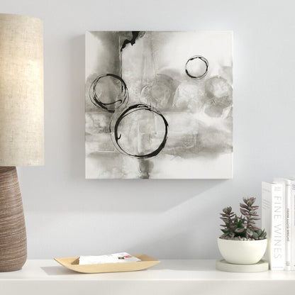 Contemporary Gray Abstract Oil Painting