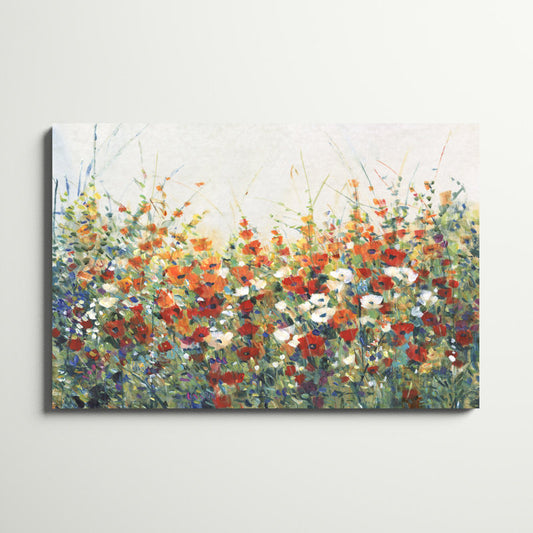 Vibrant Floral Garden Oil Painting