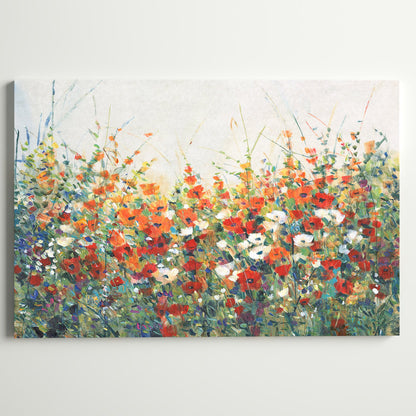 Vibrant Floral Garden Oil Painting