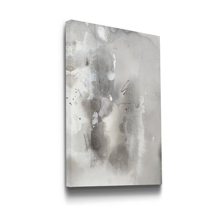 Abstract Grey Landscape Oil Painting for Modern Home Decor
