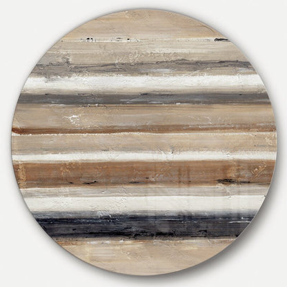 Natural Balance Geometric Circle Oil Painting for Modern Home D√©cor