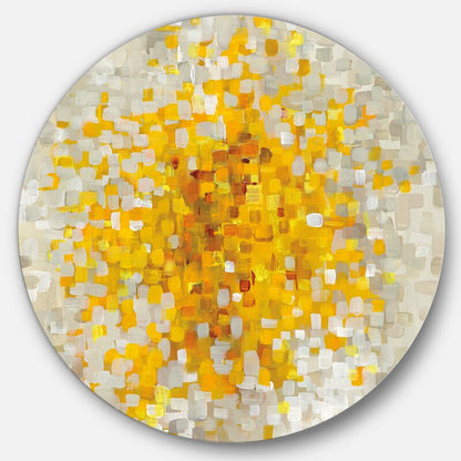 Vibrant Yellow Abstract Oil Painting for Modern Decor