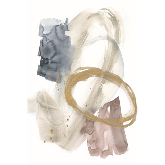Golden Ring Abstract Oil Painting