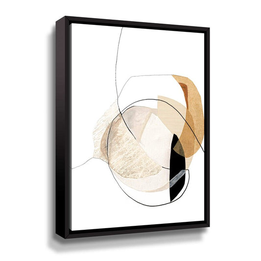 Abstract Geometric Shapes Oil Painting for Modern Home Decor
