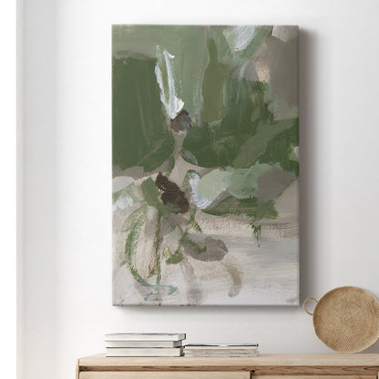 Abstract Green Tea Oil Painting for Modern Home Decor