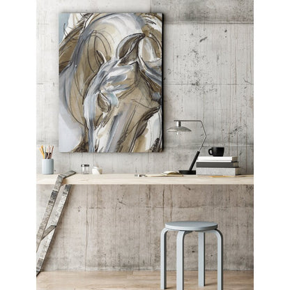 Abstract Horse Art - Elegant Expressionist Oil Painting for Modern Decor