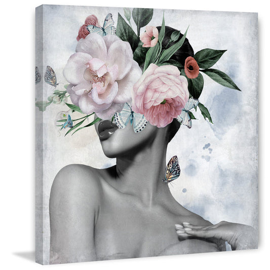 Radiant Floral Elegance: Captivating Oil Painting of Beauty and Nature