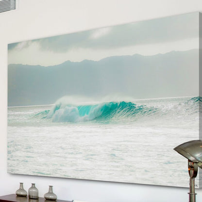 Serene Turquoise Wave Oil Painting