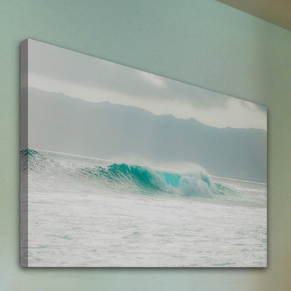 Serene Turquoise Wave Oil Painting