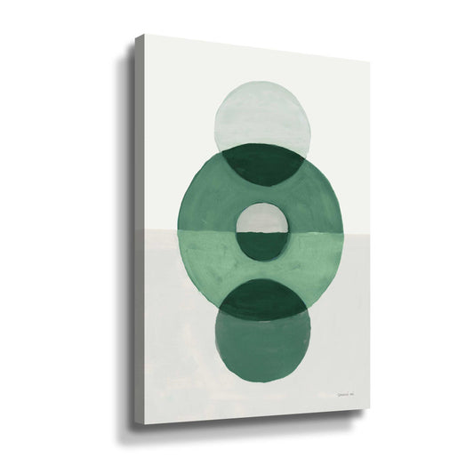 Abstract Green Circle Composition for Modern Home Decor