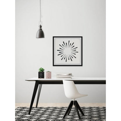 Abstract Ink Splash Art - Modern Black and White Painting for Contemporary Decor