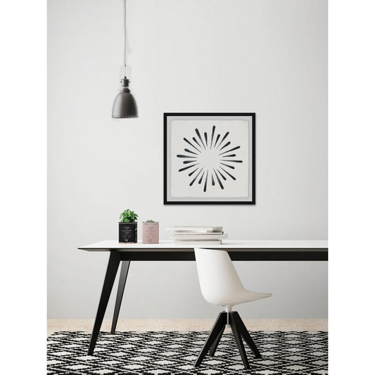 Abstract Ink Splash Art - Modern Black and White Painting for Contemporary Decor