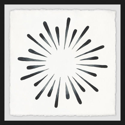 Abstract Ink Splash Art - Modern Black and White Painting for Contemporary Decor