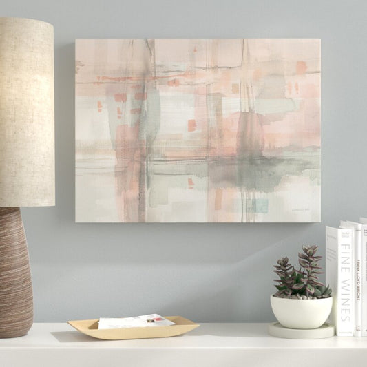 Intersecting Colors: Abstract Oil Painting