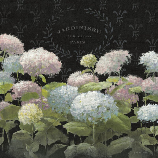 Elegant Floral Oil Painting of Hydrangeas