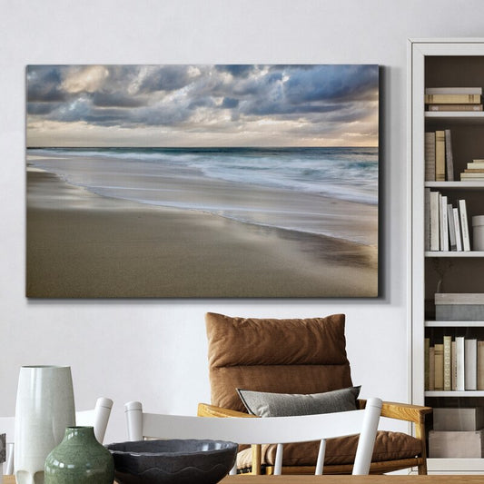 Breathtaking La Jolla Sunset: Coastal Oil Painting for Home Decor and Beach Lovers
