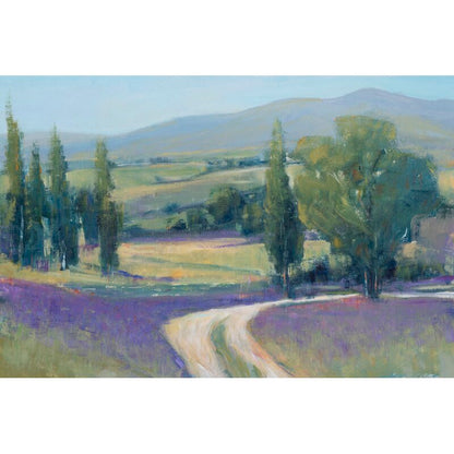 Lavender Meadow Landscape Painting