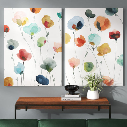 Colorful Floral Oil Painting Set for Brightening Home Decor