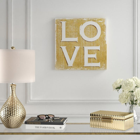 Chic Love Oil Painting for Modern Home Decor - Elegant Wall Art